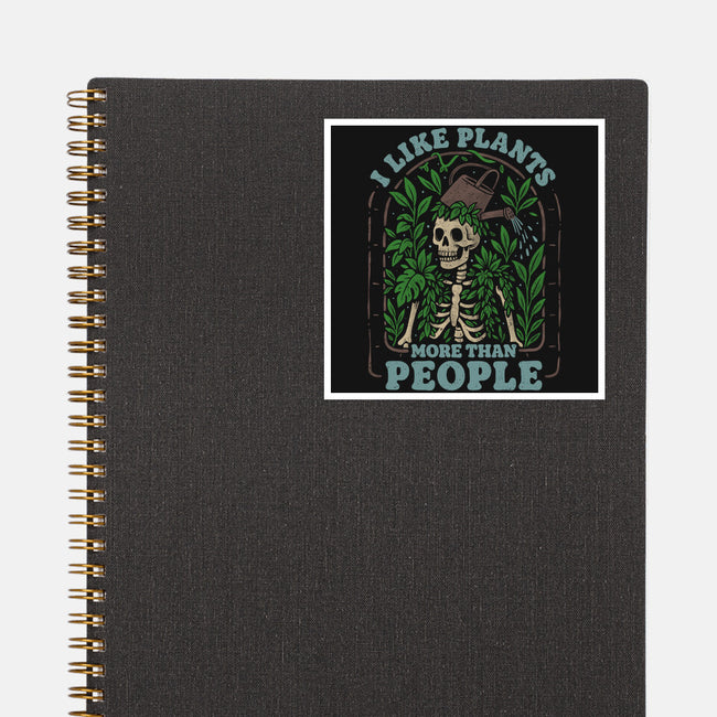 I Like Plants More Than People-None-Glossy-Sticker-eduely