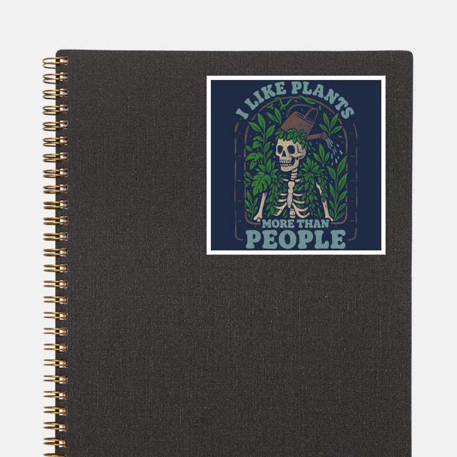 I Like Plants More Than People-None-Glossy-Sticker-eduely