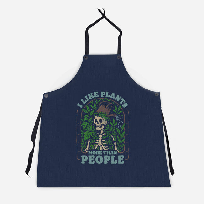 I Like Plants More Than People-Unisex-Kitchen-Apron-eduely