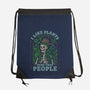 I Like Plants More Than People-None-Drawstring-Bag-eduely