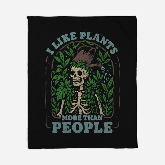 I Like Plants More Than People-None-Fleece-Blanket-eduely