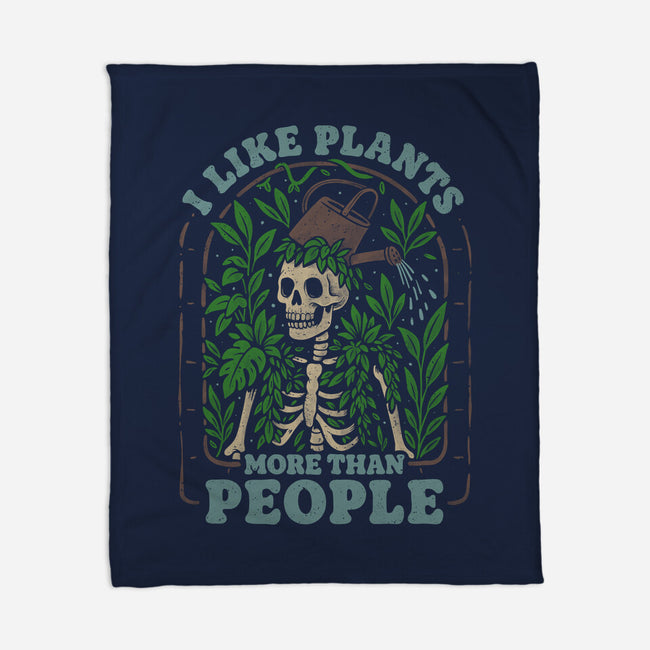 I Like Plants More Than People-None-Fleece-Blanket-eduely