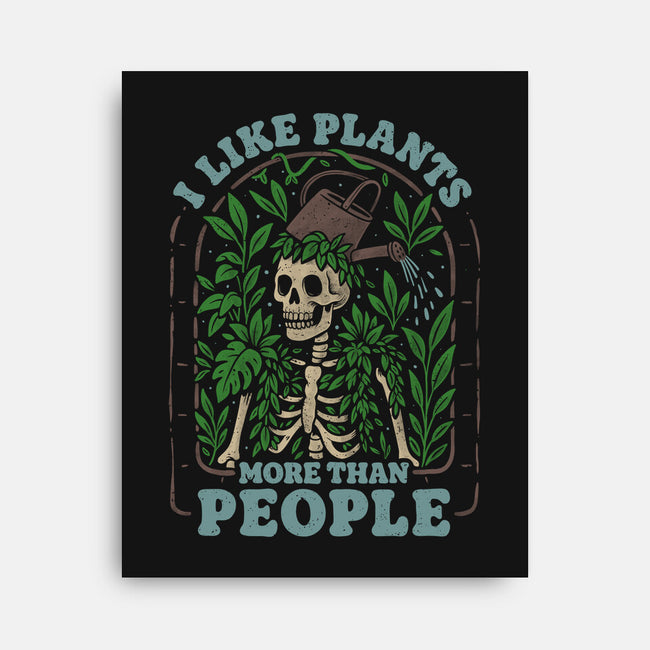 I Like Plants More Than People-None-Stretched-Canvas-eduely