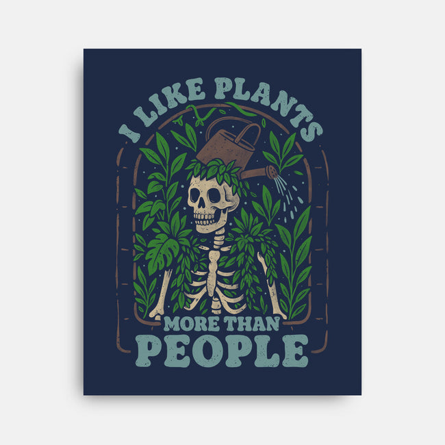 I Like Plants More Than People-None-Stretched-Canvas-eduely