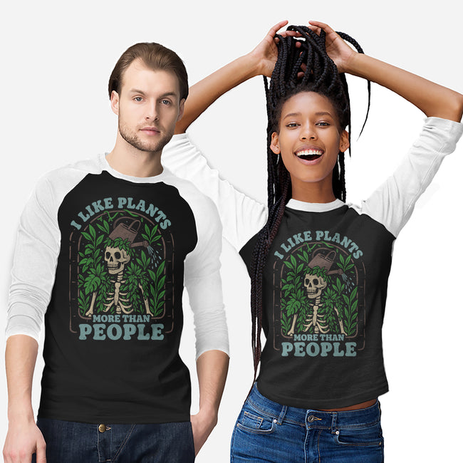 I Like Plants More Than People-Unisex-Baseball-Tee-eduely