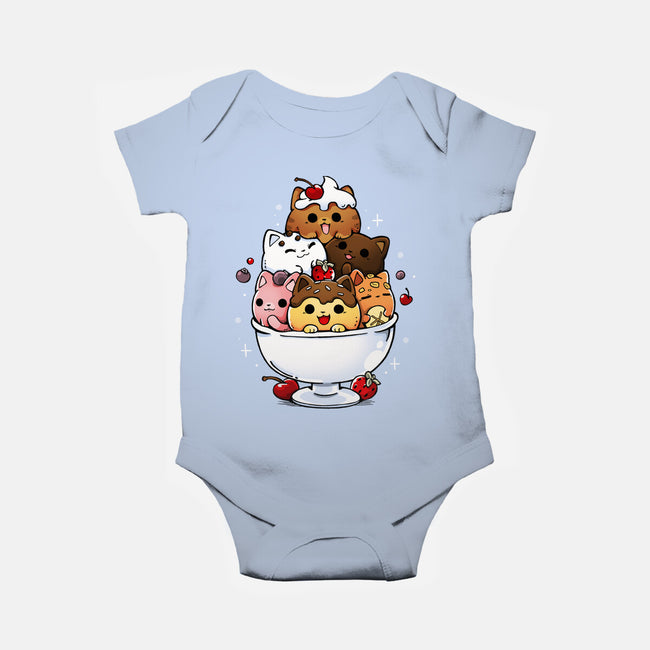 Ice Cream Kittens-Baby-Basic-Onesie-Vallina84