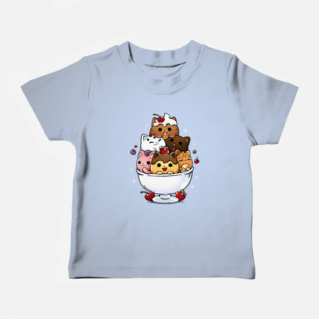 Ice Cream Kittens-Baby-Basic-Tee-Vallina84