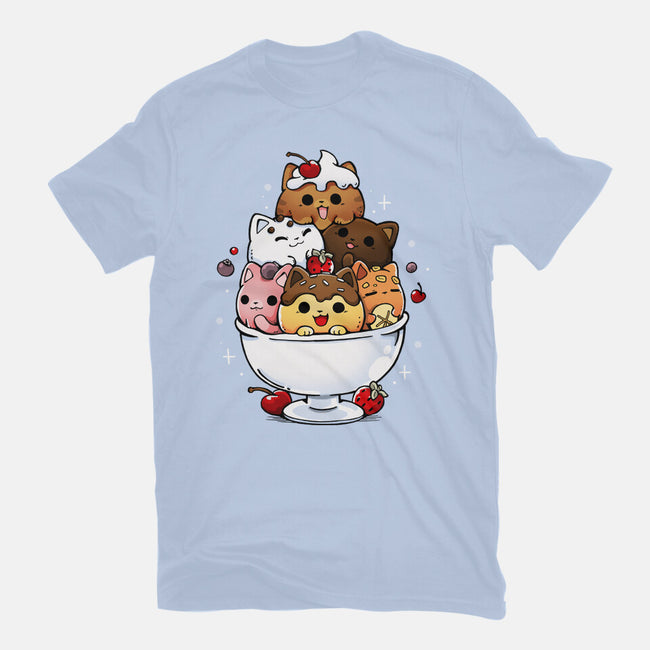 Ice Cream Kittens-Womens-Basic-Tee-Vallina84