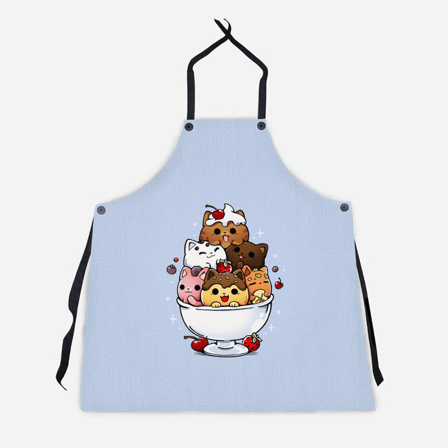 Ice Cream Kittens-Unisex-Kitchen-Apron-Vallina84