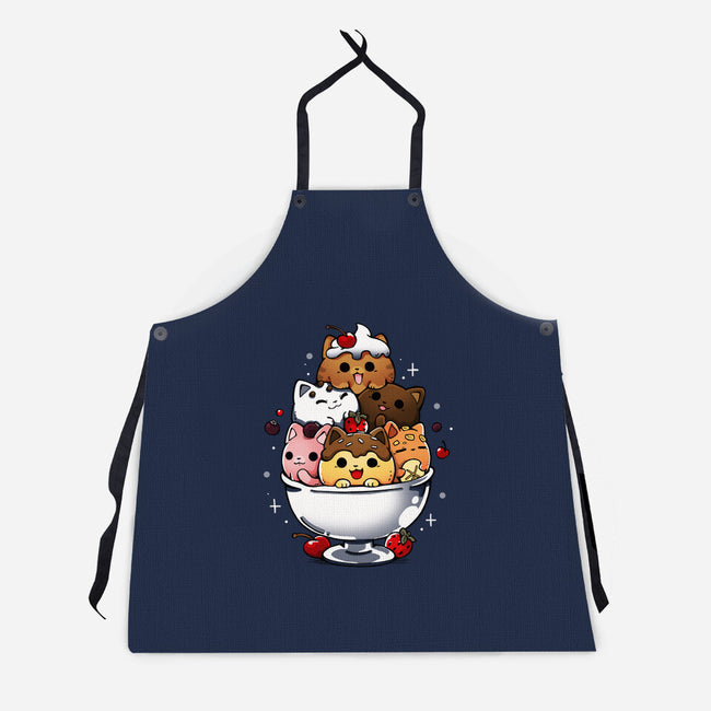 Ice Cream Kittens-Unisex-Kitchen-Apron-Vallina84