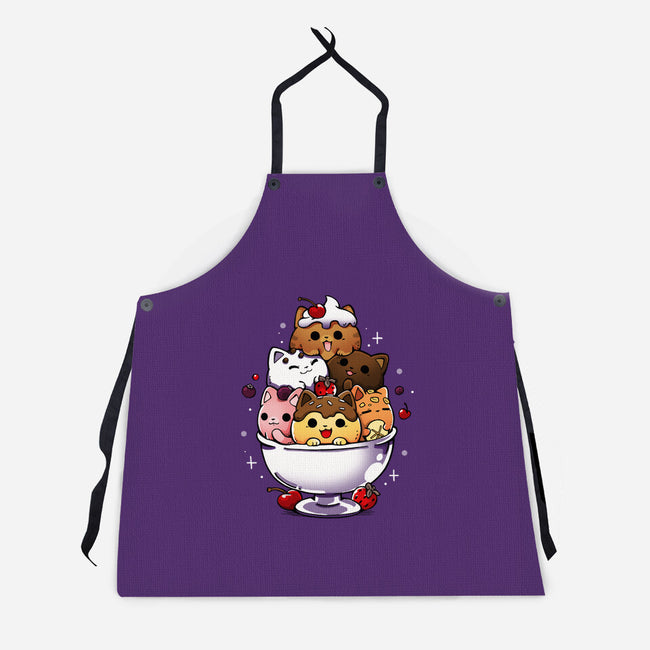 Ice Cream Kittens-Unisex-Kitchen-Apron-Vallina84