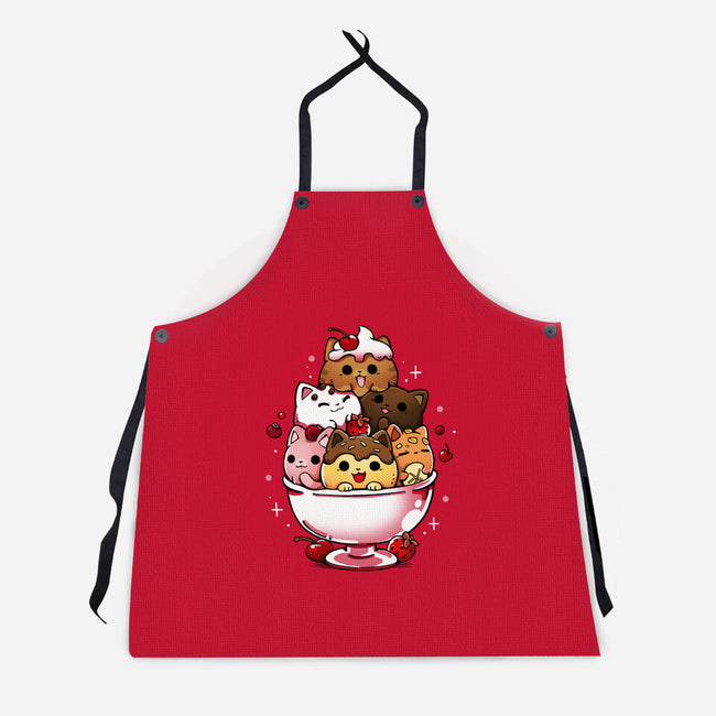 Ice Cream Kittens-Unisex-Kitchen-Apron-Vallina84