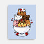 Ice Cream Kittens-None-Stretched-Canvas-Vallina84