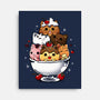 Ice Cream Kittens-None-Stretched-Canvas-Vallina84