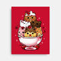 Ice Cream Kittens-None-Stretched-Canvas-Vallina84