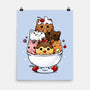 Ice Cream Kittens-None-Matte-Poster-Vallina84