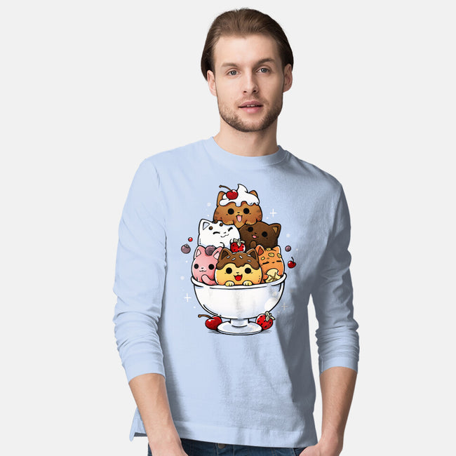 Ice Cream Kittens-Mens-Long Sleeved-Tee-Vallina84