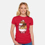 Ice Cream Kittens-Womens-Fitted-Tee-Vallina84
