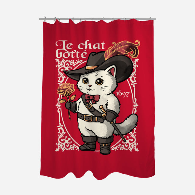 Puss In Boots Tale-None-Polyester-Shower Curtain-NemiMakeit