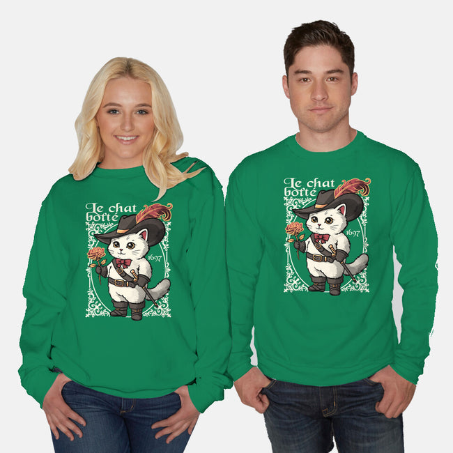 Puss In Boots Tale-Unisex-Crew Neck-Sweatshirt-NemiMakeit