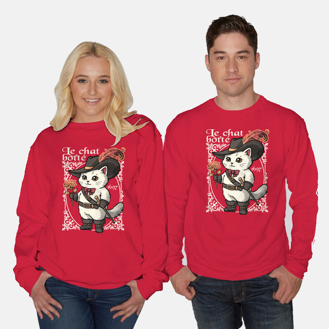 Puss In Boots Tale-Unisex-Crew Neck-Sweatshirt-NemiMakeit