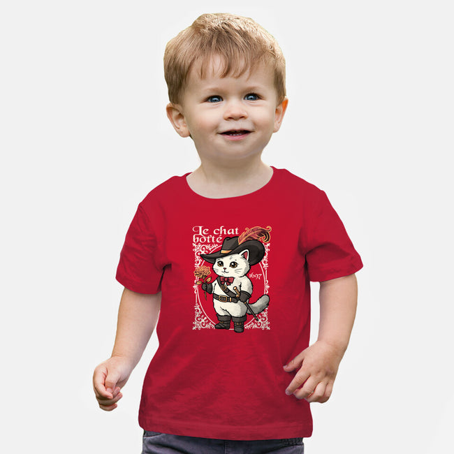 Puss In Boots Tale-Baby-Basic-Tee-NemiMakeit