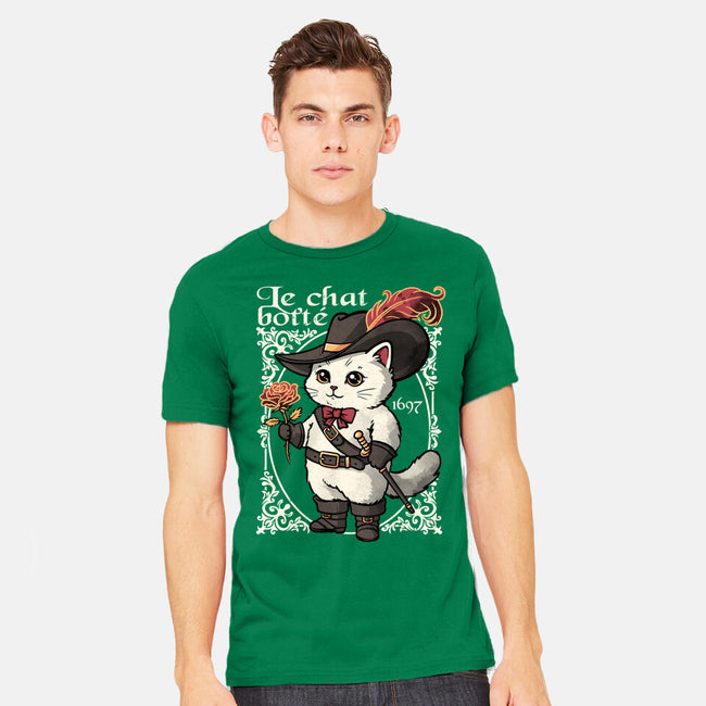 Puss In Boots Tale-Mens-Heavyweight-Tee-NemiMakeit