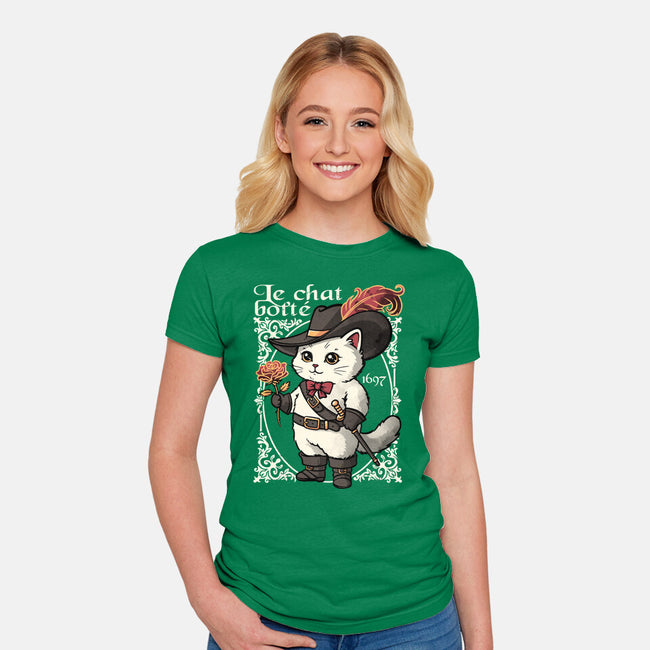 Puss In Boots Tale-Womens-Fitted-Tee-NemiMakeit