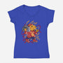 Capybarapper-Womens-V-Neck-Tee-spoilerinc