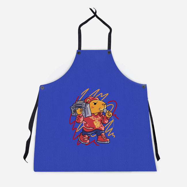 Capybarapper-Unisex-Kitchen-Apron-spoilerinc