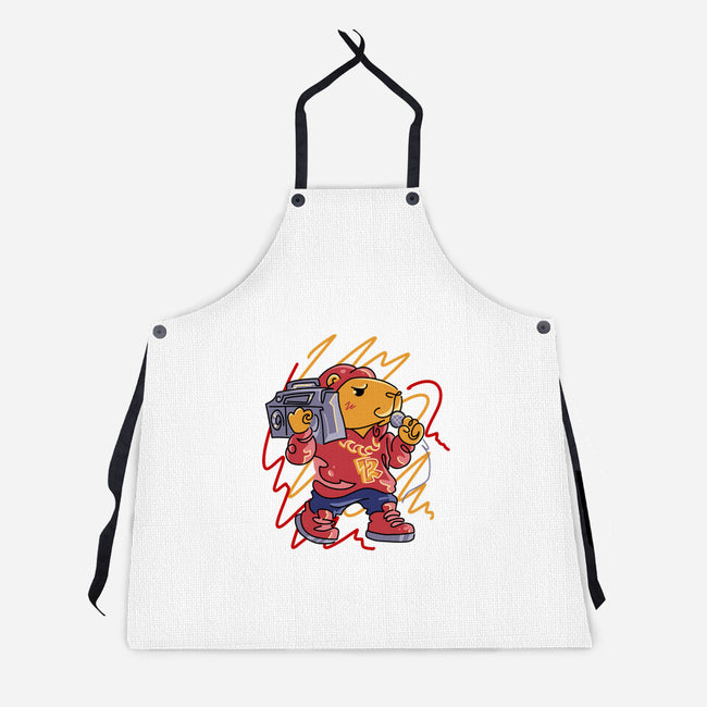 Capybarapper-Unisex-Kitchen-Apron-spoilerinc
