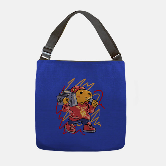 Capybarapper-None-Adjustable Tote-Bag-spoilerinc