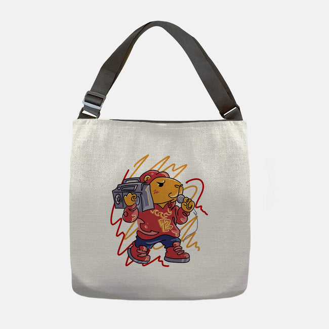 Capybarapper-None-Adjustable Tote-Bag-spoilerinc