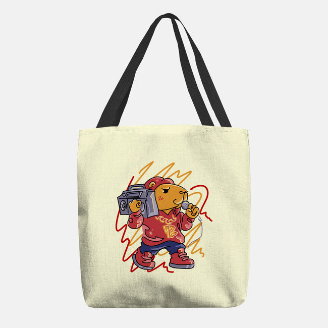 Capybarapper-None-Basic Tote-Bag-spoilerinc