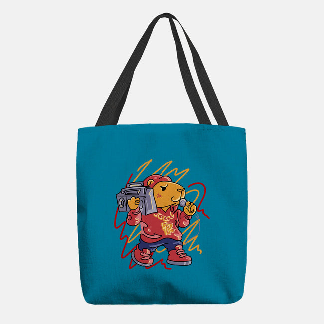 Capybarapper-None-Basic Tote-Bag-spoilerinc