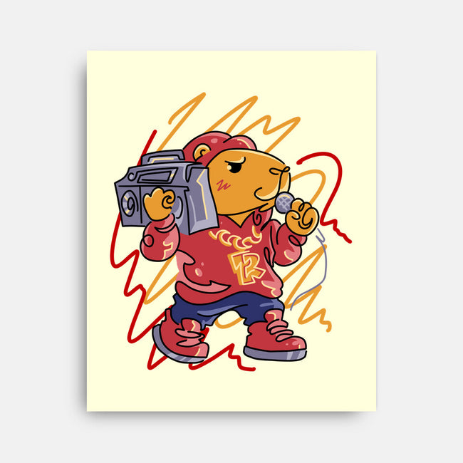 Capybarapper-None-Stretched-Canvas-spoilerinc