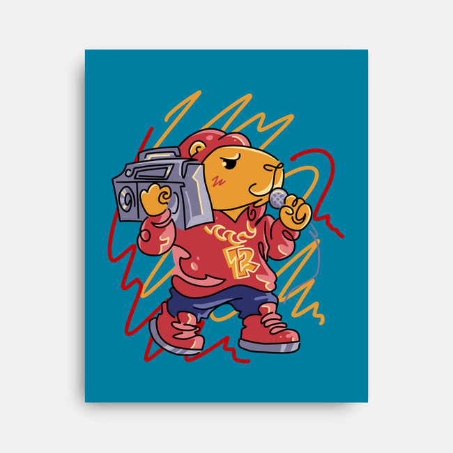 Capybarapper-None-Stretched-Canvas-spoilerinc