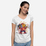 Capybarapper-Womens-V-Neck-Tee-spoilerinc