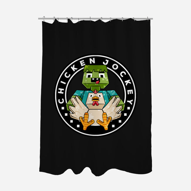Chicken Cube Lover-None-Polyester-Shower Curtain-spoilerinc