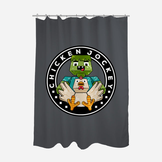 Chicken Cube Lover-None-Polyester-Shower Curtain-spoilerinc