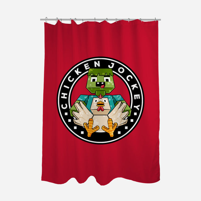 Chicken Cube Lover-None-Polyester-Shower Curtain-spoilerinc
