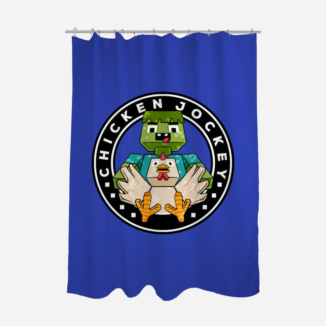 Chicken Cube Lover-None-Polyester-Shower Curtain-spoilerinc