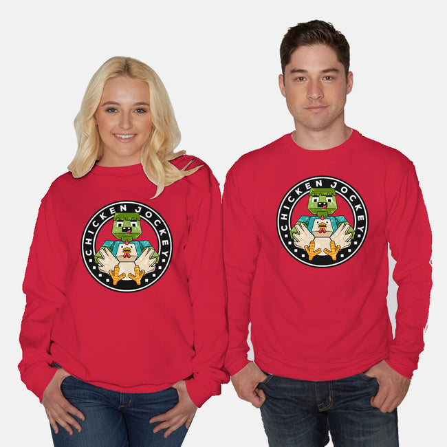 Chicken Cube Lover-Unisex-Crew Neck-Sweatshirt-spoilerinc