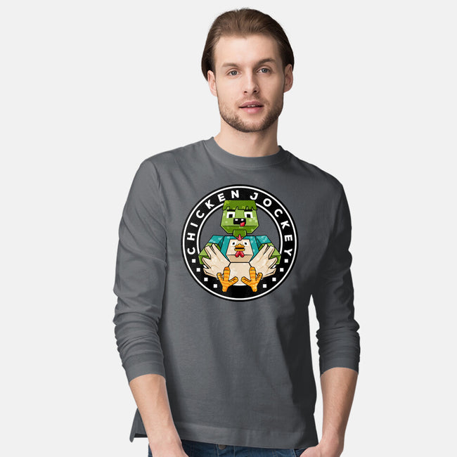 Chicken Cube Lover-Mens-Long Sleeved-Tee-spoilerinc