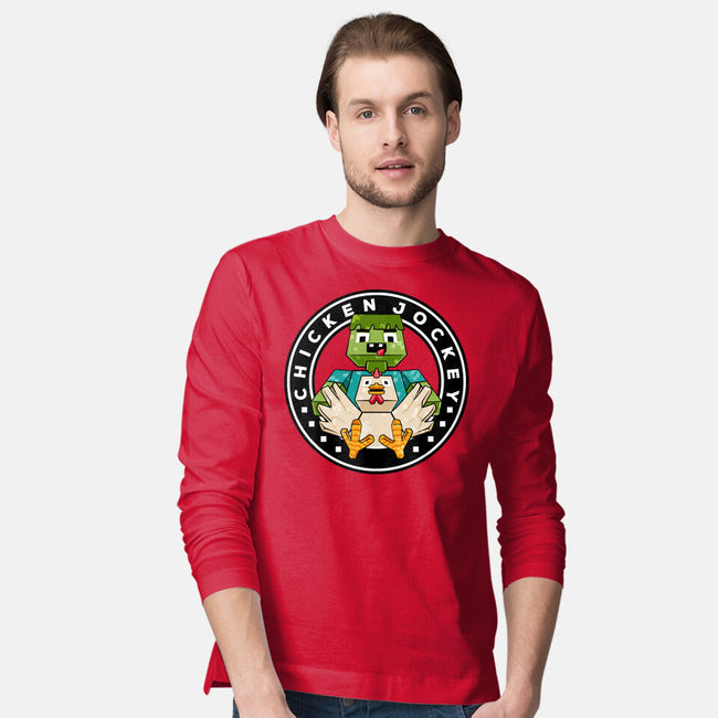 Chicken Cube Lover-Mens-Long Sleeved-Tee-spoilerinc