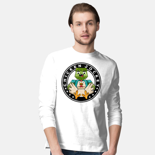 Chicken Cube Lover-Mens-Long Sleeved-Tee-spoilerinc