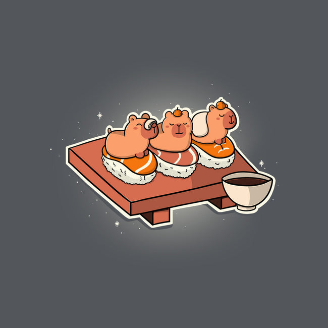 Capybara Sushi-Mens-Heavyweight-Tee-Freecheese