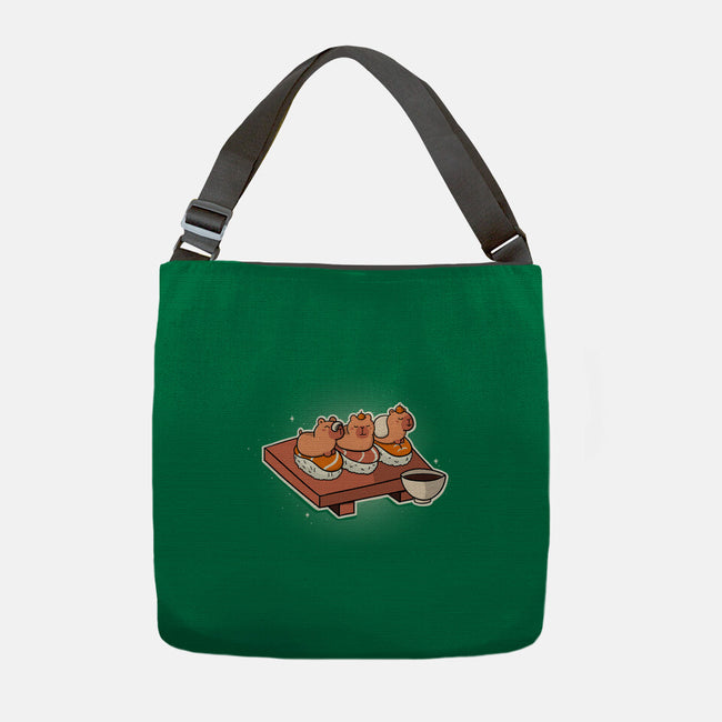 Capybara Sushi-None-Adjustable Tote-Bag-Freecheese