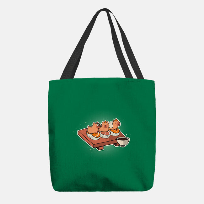 Capybara Sushi-None-Basic Tote-Bag-Freecheese
