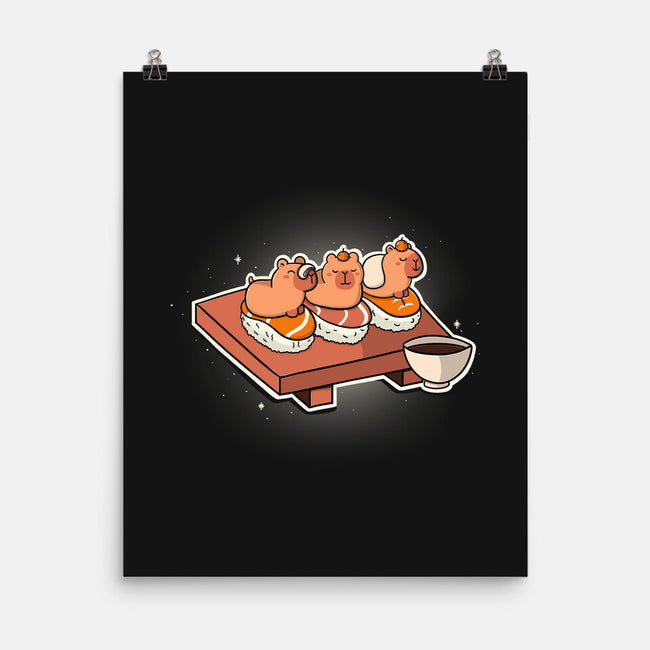 Capybara Sushi-None-Matte-Poster-Freecheese